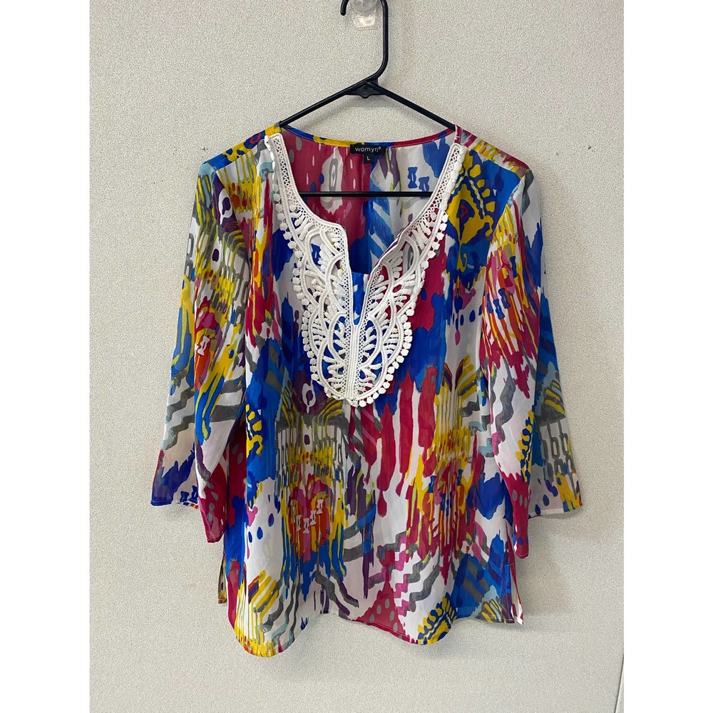 Womyn Blouse Size L